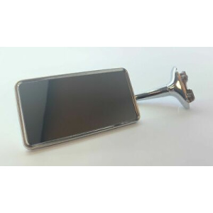 Universal Stainless Steel Rectangle Peep Mirror Ford Dodge Chevy Mopar