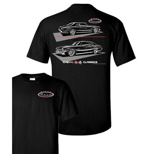 Classic Chevy Nova SS Super Sport Silhouette Black T-Shirt - GoodSpeedUSA