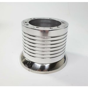 Polished 5/6 Hole Steering Wheel Hub Adapter for 1995-2001 Chevy/GMC Trucks - GoodSpeedUSA