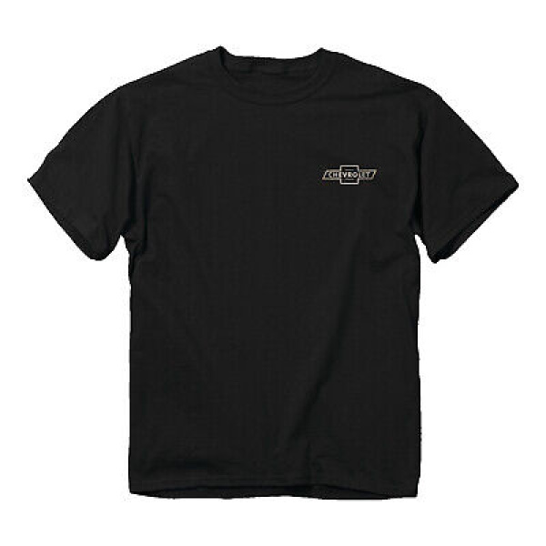 Chevy Truck T-Shirt - Black w/ "American Metal" Script & American Flag