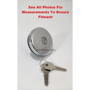 Chrome Metal Locking Gas Cap w/ Keys For 1947-1971 Ford & Chevy Models - GoodSpeedUSA
