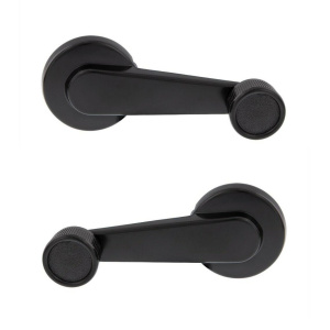 Pair Black Window Crank Handle For 1981-1986 Chevy / GMC Pickup Truck
