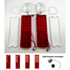 Set of 67-72 Chevy GMC LED Reverse Lamps & Sequential Tail Lights Truck Flasher