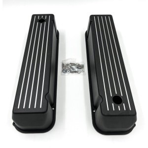 Pair Black Ball Milled Valve Covers For Big Block Ford BBF 429 & 460 - GoodSpeedUSA