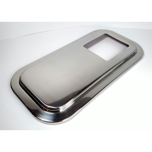 Stainless Shift Plate Floor Cover 4-7/8 x 5-3/4 Extended Hood for Peterbilt - GoodSpeedUSA