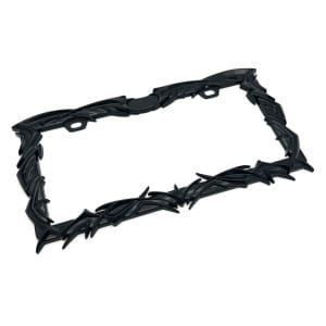 Black Tribal Flame Metal License Plate Frame For Car Truck SUV - GoodSpeedUSA