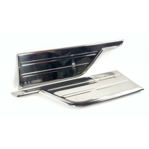Stainless Steel Front Fender Gravel Shields / Guards for 1951-1952 Chevy - GoodSpeedUSA