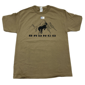 New 2021 Ford Bronco Tan T-Shirt – Mountain Scene