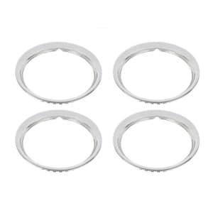 (Set/4) 15" Stainless Steel Smooth Wheel Beauty Trim Rings - GoodSpeedUSA
