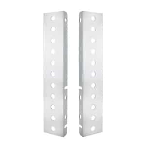 Pair Air Cleaner Brackets for Peterbilt, Stainless Steel w/ 22 Light Cutouts - GoodSpeedUSA