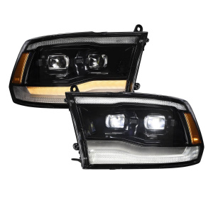 Form Lighting (Pair) Sequential LED Projector Headlights For 2009-2018 Ram 1500 - GoodSpeedUSA