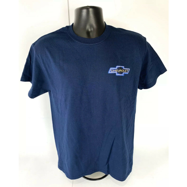 Chevy Tri-Five Blue T-Shirt - Drive In Scene - Image 2