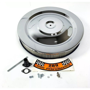 Chrome HIPO Air Cleaner Assembly 5 1/8" Neck w/ 289 Decal For Ford & Mercury