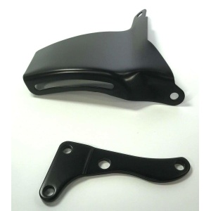 Black SBC Alternator Bracket OE Style With Long Water Pump 283 305 327 350