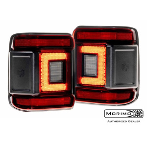 Morimoto XB LED Red Low Profile Tail Lights For 2018-2024 Jeep Wrangler - GoodSpeedUSA