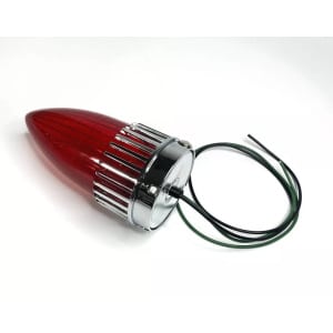 Tail Light Assembly Brake Stop Lamp Red Lens Bulb 1959 Cadillac Style - GoodSpeedUSA