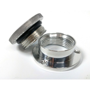 Universal Polished Aluminum Valve Cover Bung Rear End Inspection Weld or Bolt On