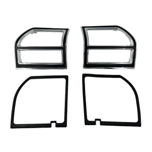 Pair Chrome Tail Light Lamp Bezels For 1969 Chevy Chevelle - GoodSpeedUSA