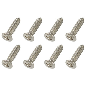(8 Piece) Chrome Door Sill Plate Screws For Select Buick Models - GoodSpeedUSA