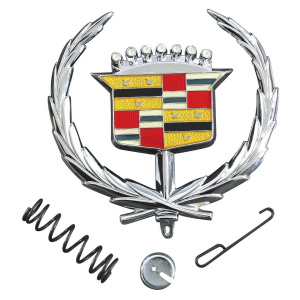 Chrome Crest Hood Ornament Emblem For 1971-1978 Eldorado & Fleetwood - GoodSpeedUSA