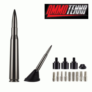 Billet 50 Cal 5.5" Replica Bullet Radio Antenna Gun Metal