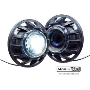 Morimoto Pair Bi-LED Super7 Headlights For 2007-2017 Jeep Wrangler JK - GoodSpeedUSA