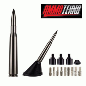 Billet .30 Cal 4.25" Replica Bullet Radio Antenna Gun Metal