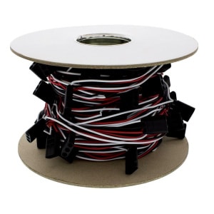 99' Roll 12" Wire Harness w/ Triple Bullet Plugs for Side Marker Trailer Lights - GoodSpeedUSA