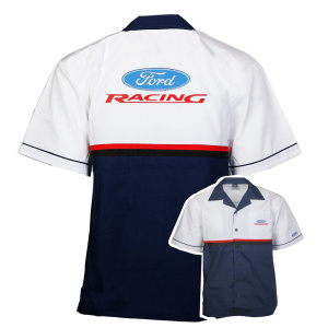 Ford Racing Button Up Mechanic Pit Shirt - GoodSpeedUSA
