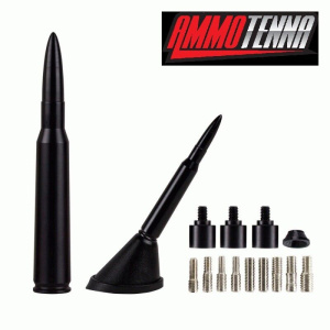 Billet .30 Cal 4.25" Replica Bullet Radio Antenna Flat Black