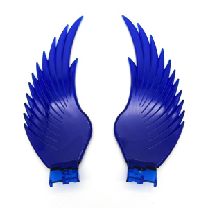 Pair Grand General Windrider Blue Hood Ornament Replacement Plastic Wings - GoodSpeedUSA