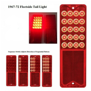 (1) Sequential LED Brake Tail Light for 1967-72 Chevy Pickup Truck Jimmy Blazer
