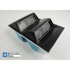 Center Console Gauge Cluster GM Licensed for Nova & Camaro Gas, Oil, Temp, Batt - GoodSpeedUSA