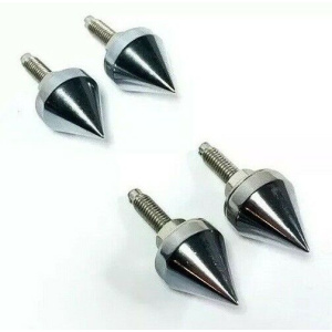 (Set/4) License Plate Frame Fasteners - Spike Screws / Bolts - GoodSpeedUSA