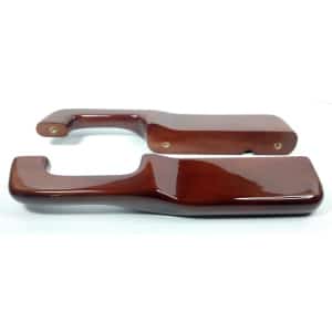 Pair Hand Crafted Wood Armrests - Set LH RH for 1987-2001 Peterbilt - GoodSpeedUSA