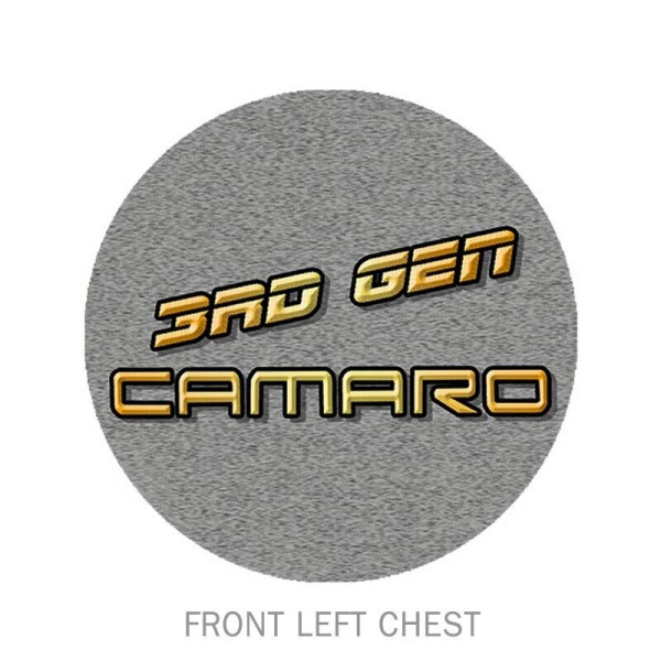 Chevrolet Camaro T-Shirt - Gray w/ 3rd Generation 1982-1992 Service Station