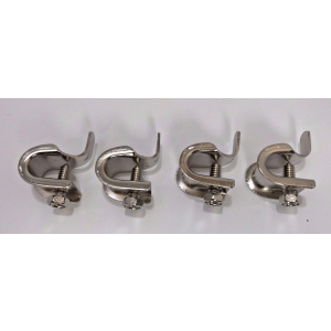 Set of 4 1955-1966 Chevrolet Oldsmobile Buick Fender Skirt Mounting Clips - GoodSpeedUSA
