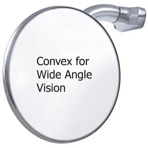 Universal Stainless Steel Convex 4" Peep Mirror Ford Dodge Chevy Mopar