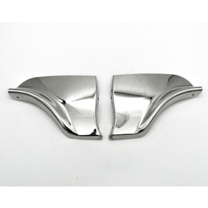 Pair Stainless Steel Fender Skirt Scuff Trim Pads For 1963 Chevy Impala & More - GoodSpeedUSA