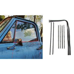 Door Glass Run Channel Weatherstrip Window Seal Kit 67-72 Chevy Truck - GoodSpeedUSA