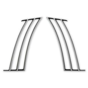 Chrome Rear Quarter Panel Trim Moldings Louvers Inserts For 2010-14 Chevy Camaro - GoodSpeedUSA