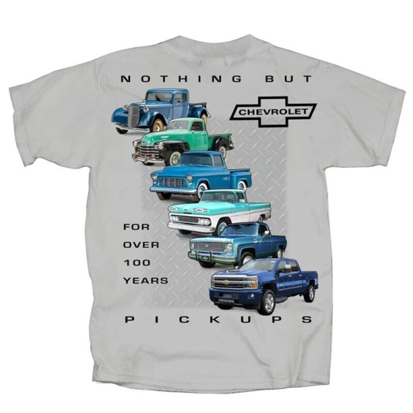 "Nothing But Chevy Pickup Trucks" Generations Ice Gray T-Shirt
