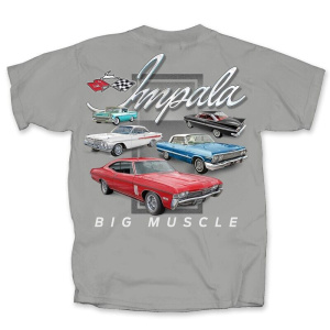 Chevy Impala "Big Muscle" Gray T-Shirt - GoodSpeedUSA