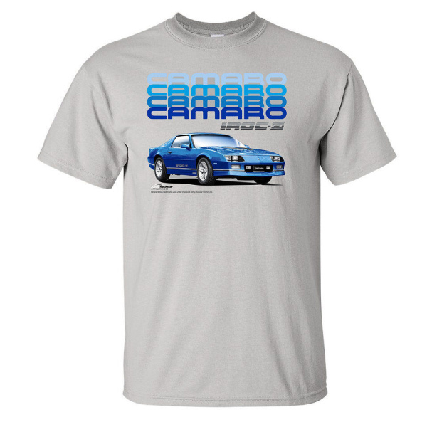 Chevy Camaro IROC-Z Gray T-Shirt - GoodSpeedUSA