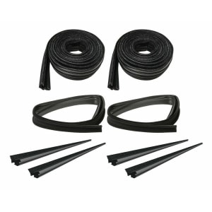 Glass Run Beltline Molding Weatherstrip Kit - 1987-07 Peterbilt 377 379 w/ Vent - GoodSpeedUSA