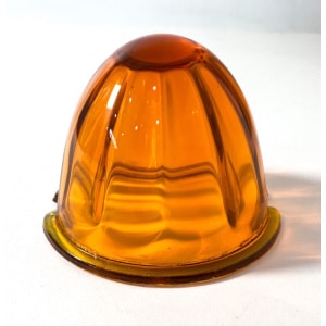 3-1/4" Amber Glass Grakon Watermelon Style Light Lamp Lens - Peterbilt - GoodSpeedUSA
