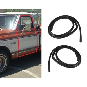 Press On Door Gaskets Rubber Weatherstrip Seals for 1967-72 Chevy & GMC Truck - GoodSpeedUSA