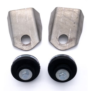 New Flathead Ford Motor Mounts Universal Kit Biscuits Rubber Cushions & Brackets - GoodSpeedUSA