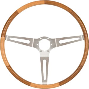 American Retro Teak Wood 16" Steering Wheel For 1963-1967 Chevy Corvette - GoodSpeedUSA