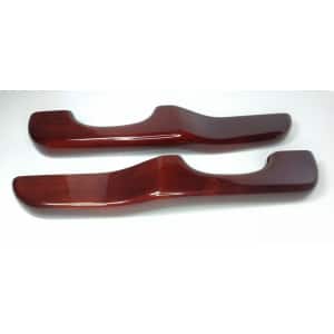 Pair Hand Crafted Wood Armrests - Reversed Style Set for 1987-2001 Peterbilt - GoodSpeedUSA